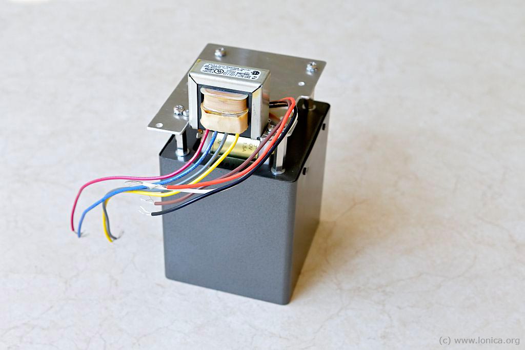 Power Transformer and Filament Transformer on the Mounting Panel